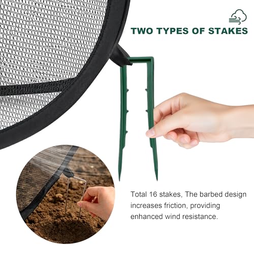 2-Pack Raised Garden Bed Covers, Pop-Up 30% Shade Mesh, 45 x 22 x 17.7 in - color: Black