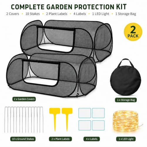Planter Raiseds Bed Garden Covers, Garden Netting, 2 Pcs, 30% Sun Shade