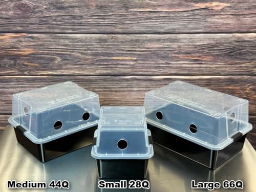 Myco Labs Grower's Select 66Q Large Mushroom Monotub Fruiting Chamber with Filter Disks and Liner - size: 66 Quart