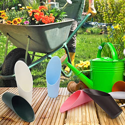 Coitak Bonsai Soil Scoops, 5 PCS Plastic Garden Soil Scoops