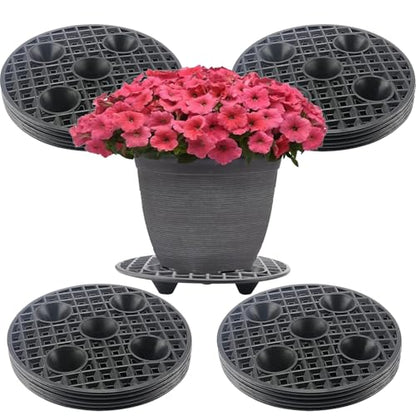 20 PCS 8 Inch Plant Level Pot Elevator, Plastic Plant Pot Saucer, Plant Risers for Pots Outdoor