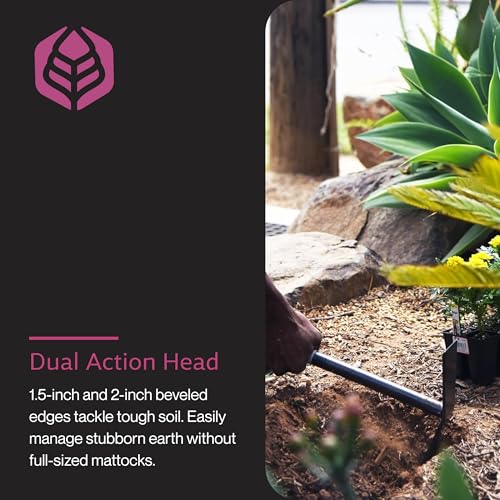 Yard Butler Terra Garden Hand Mattock, Rust-Resistant - style: Mattock