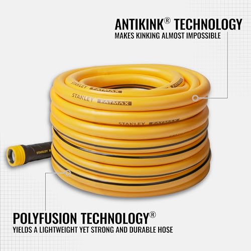 Stanley BDS6651 Fatmax Professional Grade Water Hose, 7ft' x 5/8" (Pack of 2) - size: 75 Ft (Pack of 2)