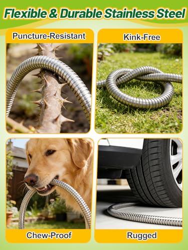 5ft Female to Female Short Garden Hose with Brass Fittings - size: 5ft
