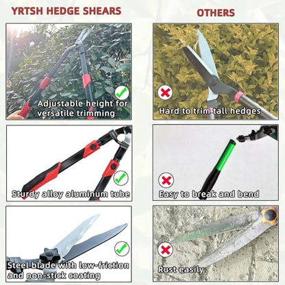 YRTSH 3-Piece Garden Tool Set, Loppers, Hedge Clippers and Garden Shears