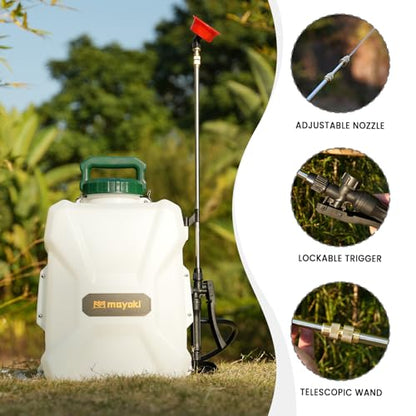 3Gal Lawn Garden Backpack Sprayer Compatible with Makita 18V Battery