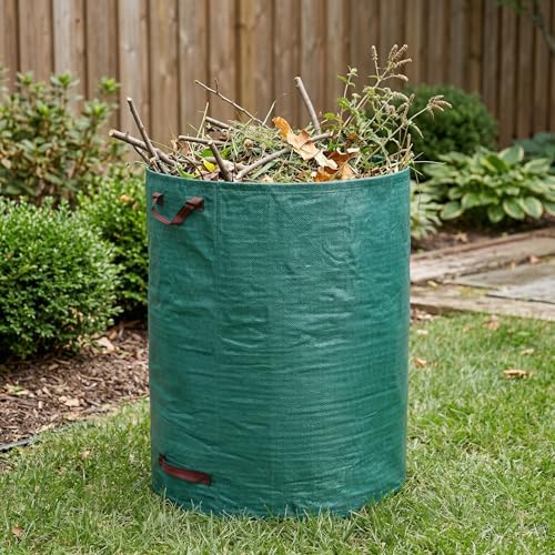 Gardzen 3 Pack 80 Gallon Garden Waste Bags Reusable Heavy Duty - size: 80 Gallon - 3 Pack