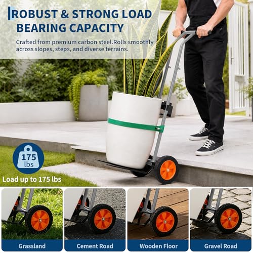 Garvee Plant Caddy with Wheels, 175 LBS Capacity - color: Gray