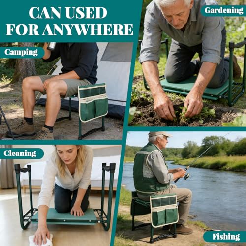 Garden Kneeler and Seat Gift for Women, Men, Seniors, Mom, Dad