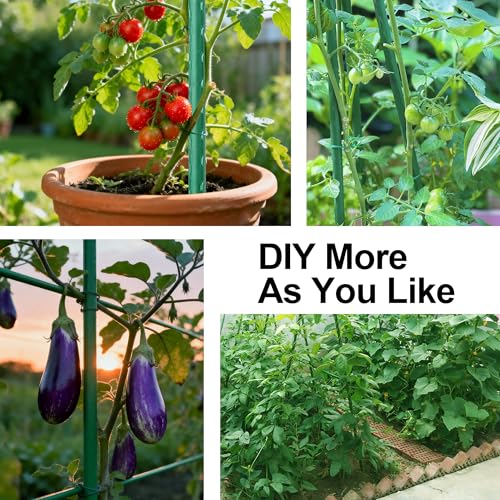 Garden Stakes 30in, Plastic Coated Steel Plant Stakes 30pcs Specifically Designed for Climbing Plants, Ideal for Tomatoes, Beans, Cucumbers, Peppers, Vines, and More Plant Growth - size: 30in, 30 of pack