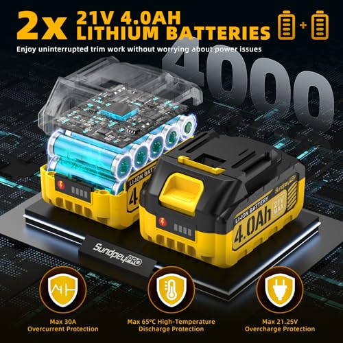 21-in 21V Cordless Battery Powered Electric Hedge Trimmer Yellow - color: Yellow