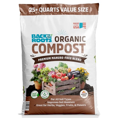 Back to the Roots 25.7qt (1 Cubic ft) Organic Premium Compost - size: 25.7 quart, style: Compost