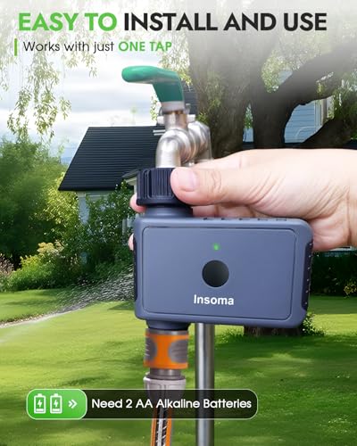 Insoma Sprinkler Timer with Remote Control, Water Hose Timers, Turns Water Off Automatically, Up to 120 Minutes of Run Time, Irrigation Timer for Lawn, Drip, Soaker Hose, and Garden, 1 Outlet - size: 1 Zone-RC