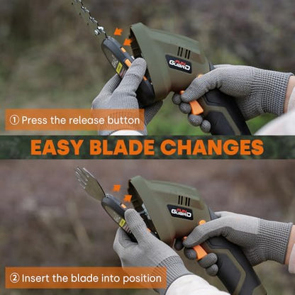 Hedge Trimmer, 2-in-1 Cordless, 2000mAh Battery