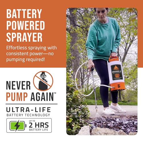 PetraTools HD2000-S Battery Powered Garden Sprayer 2 Gallon 9 Spray Nozzles - size: 2 Gallon Pro Series