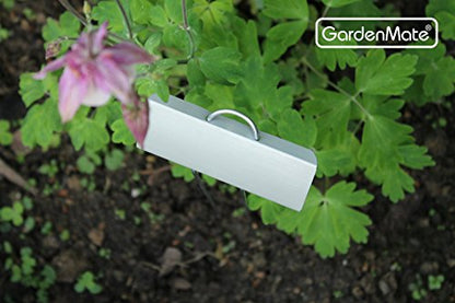 GardenMate 25-Pack Weatherproof Large Zinc Metal Plant Labels, Height 11.5", Label Area 3 1/2 x 1 1/4" - size: 25-Pack, style: 11.5'' Large Zinc