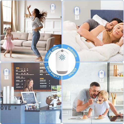 2 Flying Insect Trap for Indoors, Plug in Fly Trap Bug Catcher for Gnats Captures Fruit Flies, Mosquito and Gnats, Gnat Traps for House Indoor