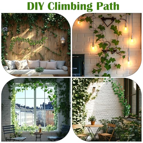 Vodolo 18 Pcs Chain Trellis for Climbing Plants Indoor Outdoor,Wall Plant Vine Climbing Support for Potted Plants,Houseplant Accessorie for Climbing Plants Pertains to Monstera,Pothos,Ivy,Wisteria