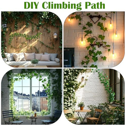 Vodolo 18 Pcs Chain Trellis for Climbing Plants Indoor Outdoor,Wall Plant Vine Climbing Support for Potted Plants,Houseplant Accessorie for Climbing Plants Pertains to Monstera,Pothos,Ivy,Wisteria