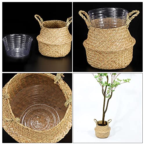 MECCANIXITY Plant Pot Saucer 10 Inch Plastic Round Flower Drip Tray for Indoor Outdoor, Clear Pack of 20 - size: 25.4x9cm