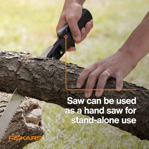 Fiskars 4-16 Ft XtendControl Extendable Modular Pole Saw & Tree Trimmer - style: 16' X3 Double-Hooked Saw