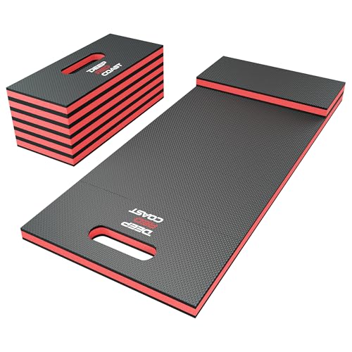 Folding Kneeling Pad, 47 x 15.8 Inch - color: Red