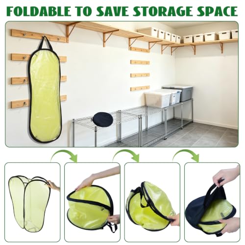 1 Pack Pop Up Leaf Bag Holder, Reusable PVC Leaf Bag Chute for Easy Leaves Collecting, Lawn Bags Holder Stand Yard Bag Funnel for Outside Paper Yard Waste Bag - color: 1 PC