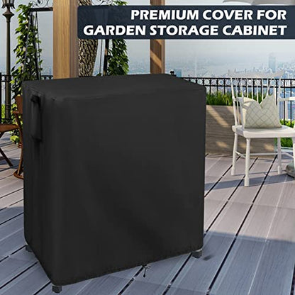 32 Inch Outdoor Potting Bench Cover for Patio Garden Cabinet with Storage