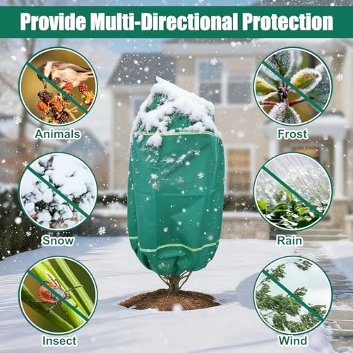 IC ICLOVER Plant Covers Freeze Protection, 47"x71" Frost Blankets, 4 Pack