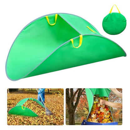 Leaf Collector, Portable Pop Up Leaf Bags, Foldable Lawn and Leaf Bag