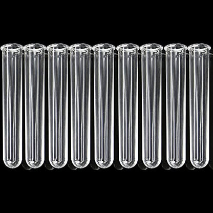 9Pcs Clear Test Tubes for Plant Propagation Station Hydroponic/Flowers for Home Office Desktop Decoration(Test Tube)