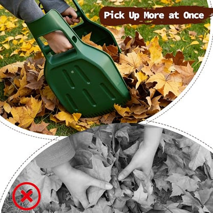 Leaf Scoops 2 Pack - Rake Grabber Claw Hand Tools
