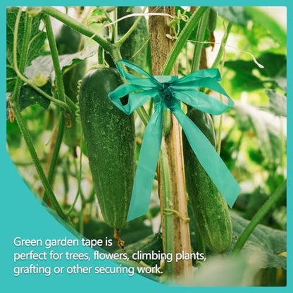 1200Ft Plant Tape,1" Stretch Garden Tie Tape Roll, Plant Ribbon(4 Rolls) - size: 1in/1200ft