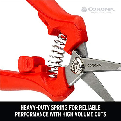 Corona FS 3214D ComfortGEL Leaf & Stem Micro Snips, Pack of 1, Orange - size: Pack of 1