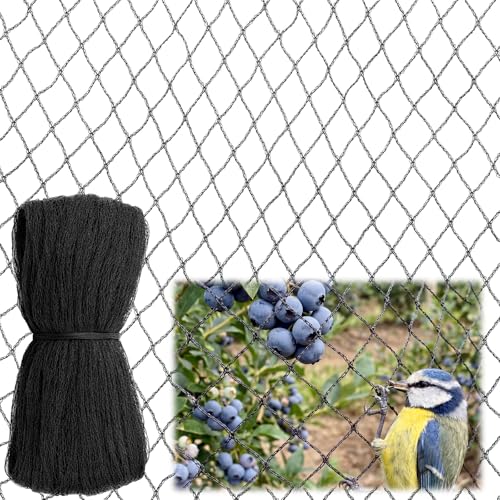 20 x 30 ft Bird Netting for Blueberry Bushes Anti-Tangle & Easy Install, Heavy Duty Bird Netting to Protect Blueberries, Fruit Trees & Plants Polyethylene Aviary Anti Nettings for Garden - size: 20 x 30ft