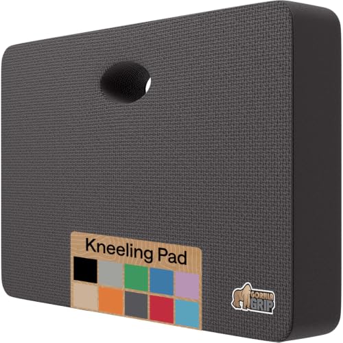 GORILLA GRIP® Extra Thick Foam Kneeling Pad for Gardening, 17.5x11 Charcoal - color: Charcoal