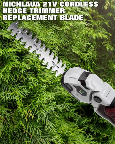 9.1inch Hedge Trimmer Blade Max Cutting Length9.1inch (230mm) Suitable for Nicklaua Green Hedge Trimmer, Includes Blades only - color: black