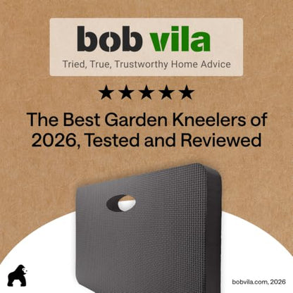 GORILLA GRIP® Extra Thick Foam Kneeling Pad for Gardening, 17.5x11 Charcoal - color: Charcoal