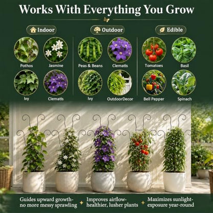 Small Trellis for Potted Plants,Trellis for Climbing Plants Outdoor - size: 17.5inch