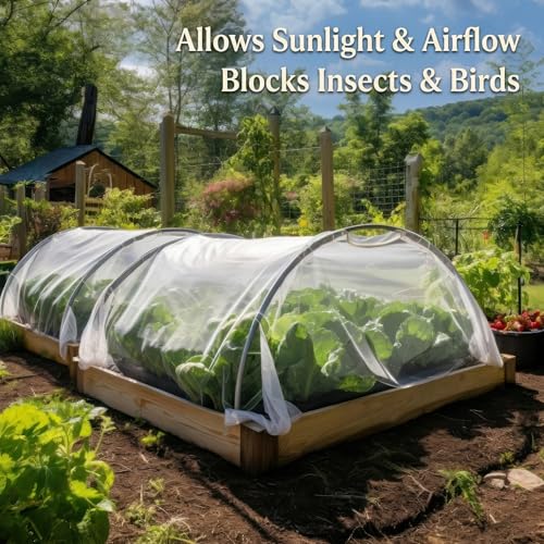 Garden Netting Cover for Bird, Insect & Bug Protection | 10x20 FT 2-Pack - size: 10x20 FT (Pack of 2)