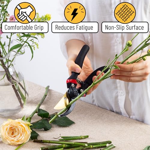 Mr. Pen- Pruning Shears, Garden Shears, 8" Professional, Titanium Blade