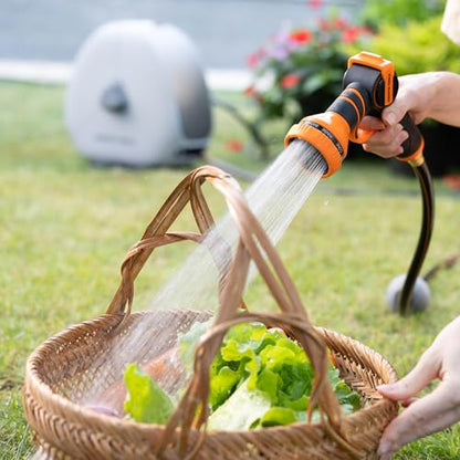 Giraffe Tools Ground-Mounted Retractable Garden Hose Reel, 5/8" x 92FT - color: 5/8 Inch, size: 92 FT