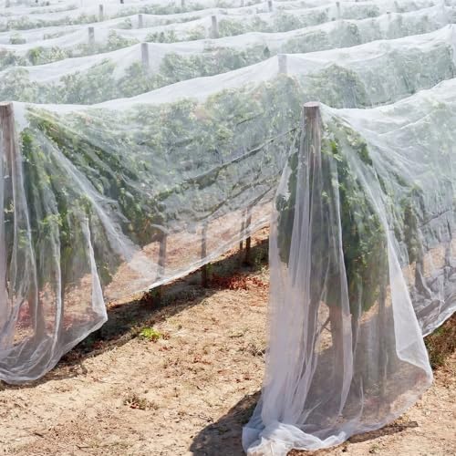 20 x 33 ft Garden Mesh Netting Insect Mosquito Net, White, 1 Pcs - size: 20 x 33 ft