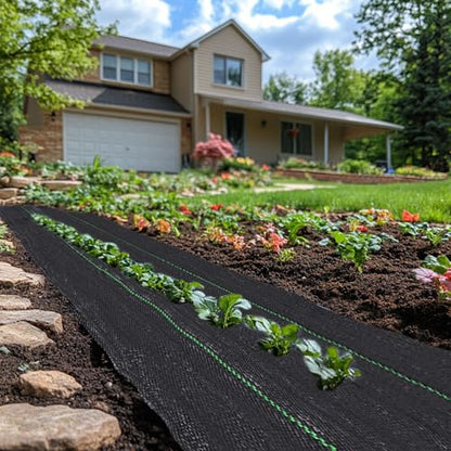 3ft x 100ft Weed Barrier Landscape Fabric Heavy Duty Premium Weed Control Fabric Durable & Eco-Friendly Weed Block Gardening Mat Landscaping Fabric - size: 3ft x 100ft