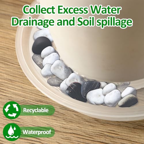 Augshy 18 Pack Plant Suacer 6/8/10/12 Inche Plant Drip Trays - color: Clear, size: 6/8/10/12 Inch