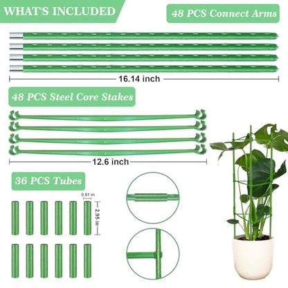 Moirsunt 66Inch Tomato Cage for Garden, 4Pack Plant Support Garden Stakes - size: 4Pack 66 Inch