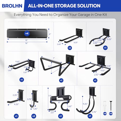 64" Garage Tool Organizer Wall Mount - size: 64 Inches