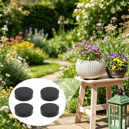 12 Pcs 2IN Invisible Inseparable Pot Feet, Solid Rubber Non-Slip Plant Risers for Outdoor/Indoor Planters, Patio Deck Garden - color: Inseparable