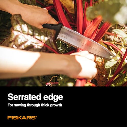 Fiskars Hori Hori Garden Knife with Sheath, Heavy Duty Gardening Hand Tool - style: Hori Knife