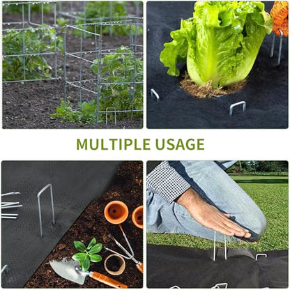 Whonline 560 Pack Landscape Staples 6 Inch, Galvanized Garden Stakes - color: 6 Inch-560 Pcs